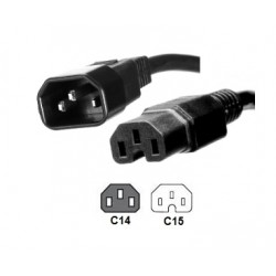 CABLE ALIMENTACION C14 M-C15 H 2M NEGRO