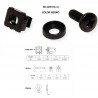 KIT TORNILLERIA PARA RACK 19" M6 NEGRO