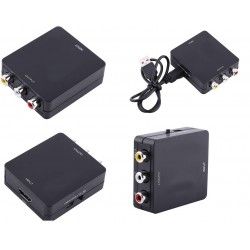 ADAPTADOR HDMI HEMBRA 3xRCA HEMBRA