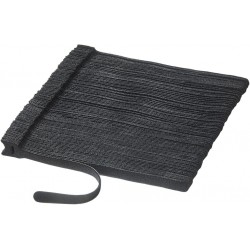 BRIDA DE VELCRO 150X12mm NEGRA 100u OJAL