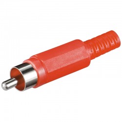 CONECTOR RCA MACHO PLASTICO...