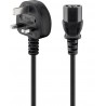 CABLE ALIMENTACION UK-C13 H 1,8M NEGRO