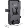 V-Lock V Soporte Bateria Adaptador abarz