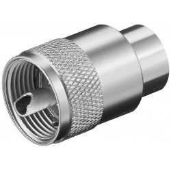 CONECTOR UHF PL259 RG213 MACHO SOLDAR salida cable 10mm (WENTRONIC)