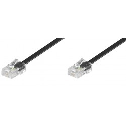 CABLE TELEFONICO RJ45 (4P)M-M 1M NEGRO