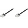 CABLE TELEFONICO RJ45 (4P)M-M 1M NEGRO