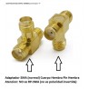 ADAPTADOR SMA TRIPLE H DORADO