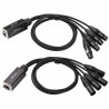 KIT ADAPTADOR RJ45 H a 4 x XLR5 H+M 75cm