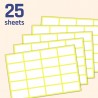PACK 500u ETIQUETA PEGATINA BLANCA 40x20