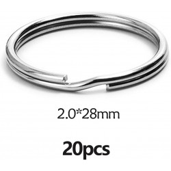 PACK 20 ANILLAS 28mm PARA LLAVEROS