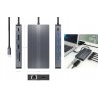 USB-C DOCK 12 EN 1 GRIS 20cm (con DP)