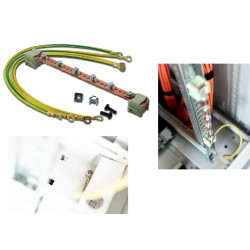 KIT PLETINA TOMA TIERRA RACK 19" COBRE