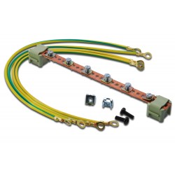 KIT PLETINA TOMA TIERRA RACK 19" COBRE