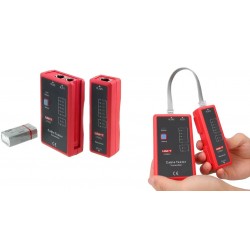 TESTER LED RJ45 + REMOTO ROJO
