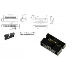 CONECTOR SOCKET 10 VIAS...