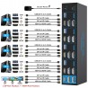 KVM 4X1 DISPLAYPORT + USB 8K 60HZ