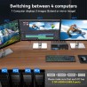 KVM 4X1 DISPLAYPORT + USB 8K 60HZ