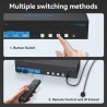 KVM 4X1 DISPLAYPORT + USB 8K 60HZ