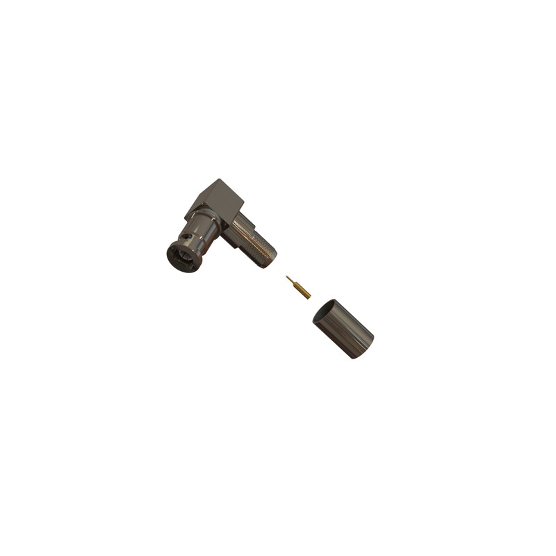 CONECTOR MICRO BNC MACHO CODO 0.8/3.712G