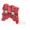 BORNA CARRIL DIN 1 POLO PASO ROJO 4mm