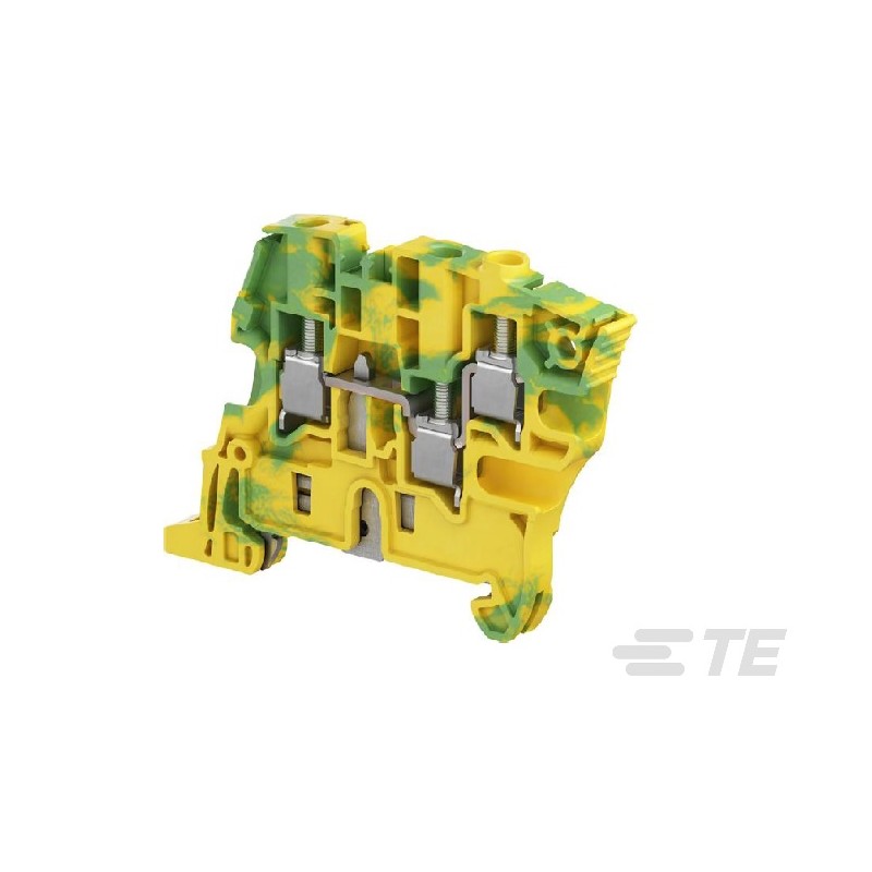 BORNA CARRIL DIN 1 POLO PASO A/V 4mm