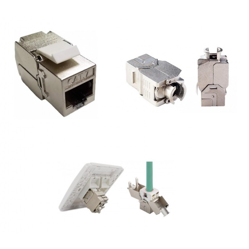 CONECTOR RJ45 HEMBRA FTP CAT7 KEYSTONE