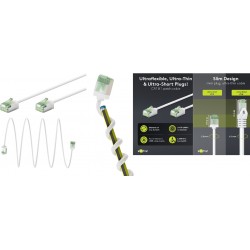 CABLE FTP CAT8.1 RJ45 M-M 0,15M BLANCO S