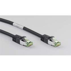 CABLE SFTP CAT8.1 RJ45 M-M 0,5M NEGRO LS