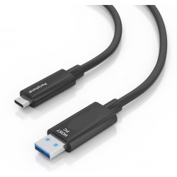 CABLE USB 3.2 A M-USB C M 40M AOC FIBRA