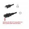 CABLE ALIMENTACION USA-C17 H 2,5M Sin TT