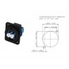 ADAPTADOR LC DUPLEX SM FORMATO NEUTRIK