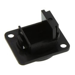 PLACA ADAPTADOR SERIE D XLR KEYSTON NEGR