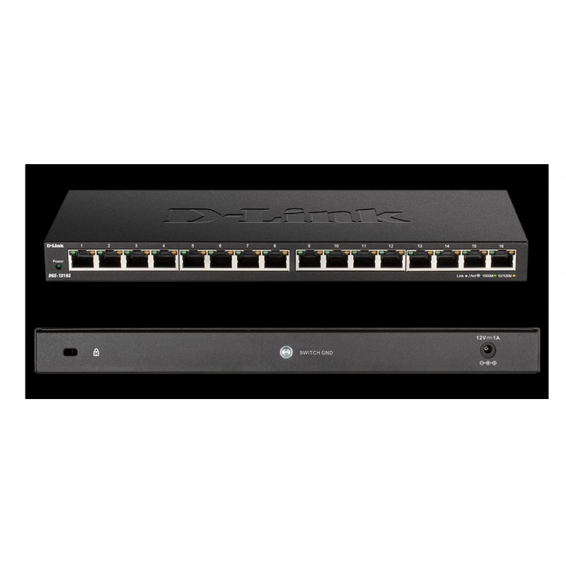 SWITCH 16 PUERTOS 19"GIGABIT 10/100/1000