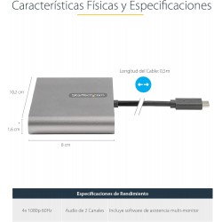 ADAPTADOR USB C M-4xHDMI H V3.1 HD