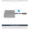 ADAPTADOR USB C M-4xHDMI H V3.1 HD
