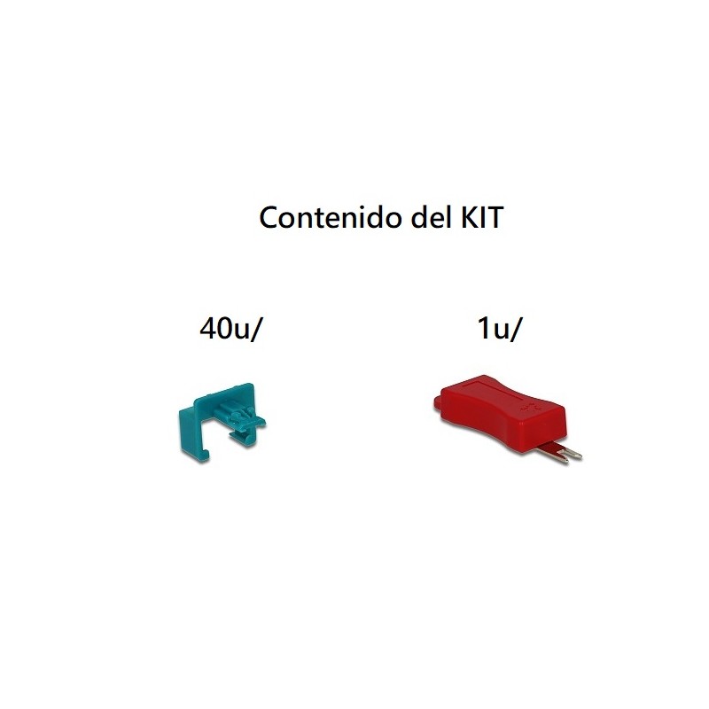 BLOQUEO SEGURIDAD RJ45 MACHO 40u/+1 LLAV