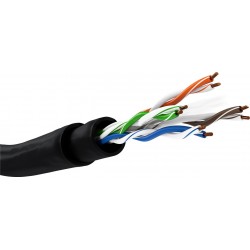 CABLE UTP CAT6A RIGIDO NEGRO EXTERIOR CU