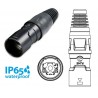 CARCASA RJ45 M ETHERCON NEGRO IP65 REAN