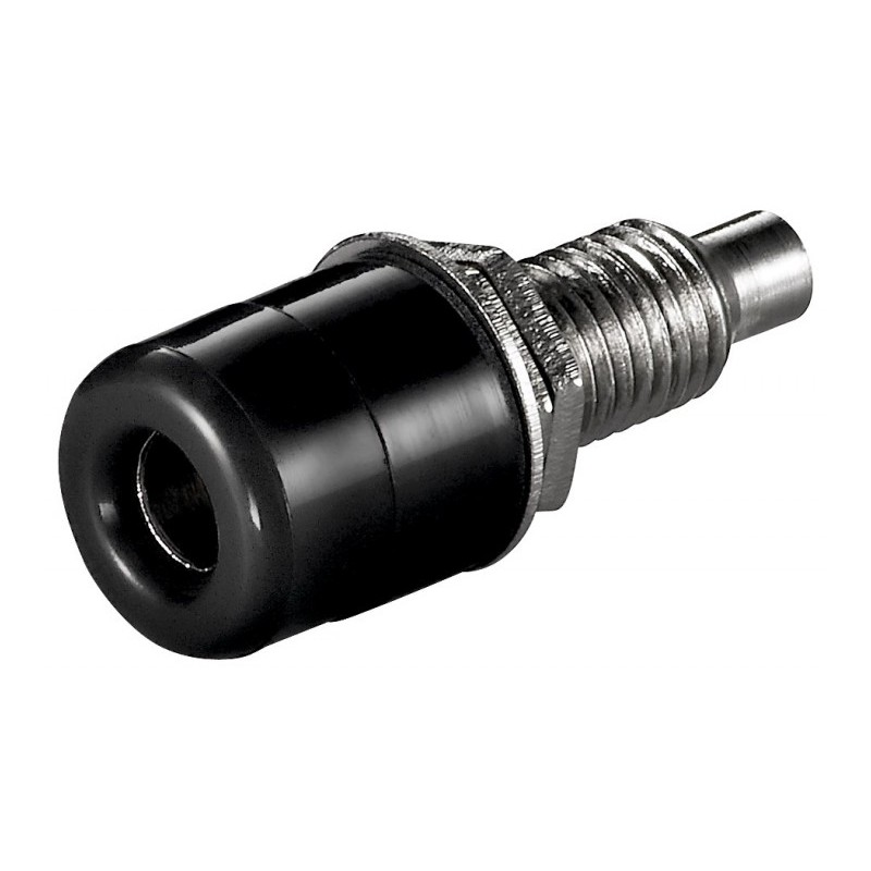 BANANA HEMBRA 4mm CHASIS NEGRA