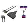 SPLITTER HDMI 1 ENTRADA 2 SALIDAS CABLE