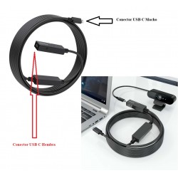 CABLE USB 3.2 TIPO C H-USB C M 5M AMPLIF