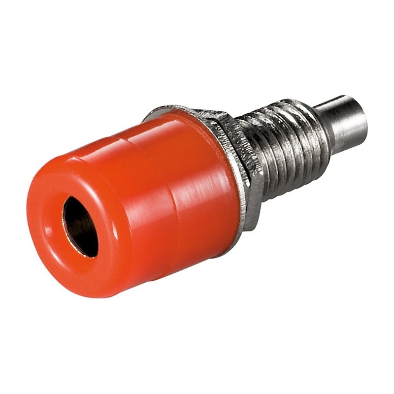 BANANA HEMBRA 4mm CHASIS ROJA