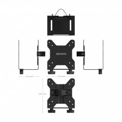 SOPORTE VESA VERSATIL PARA MINIPC NEGRO