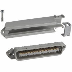 CONECTOR TELCO 50P MACHO CODO 90º AMP