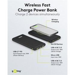 POWERBANK 10.000 mAh 2 SALIDAS USB+USB C
