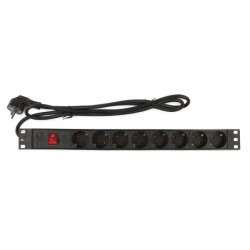 REGLETA 19" 8 TOMAS SCHUKO+INTERRUPTOR P