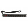 REGLETA 19" 8 TOMAS SCHUKO+INTERRUPTOR P