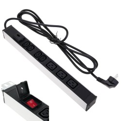 REGLETA 19" 4xC13 + 3xC19+INTERRUPTOR