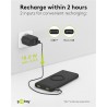 POWERBANK 10.000 mAh 2 SALIDAS USB+USB C