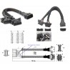 CABLE OBD II 1xMACHO-2xHEMBRA 16p 30cm
